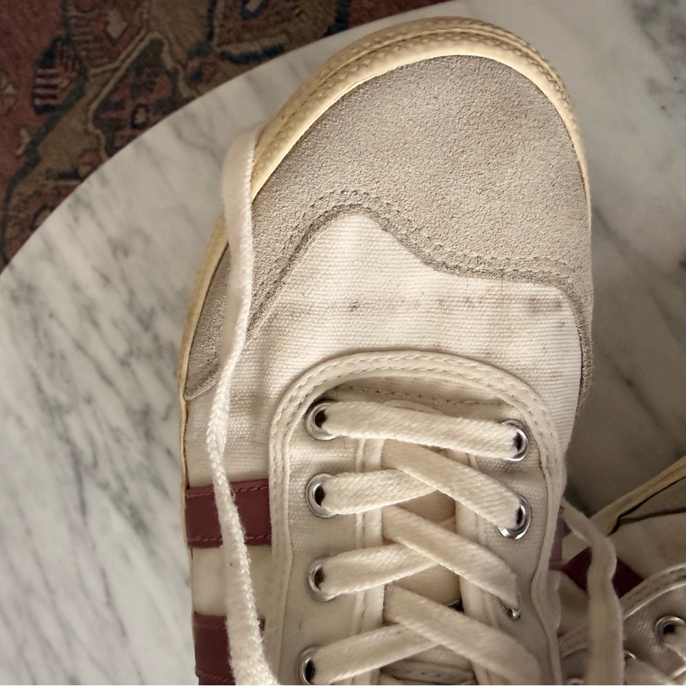 Gola Cream and Mauve Pink Low-Top Sneakers - Picture 3 of 4